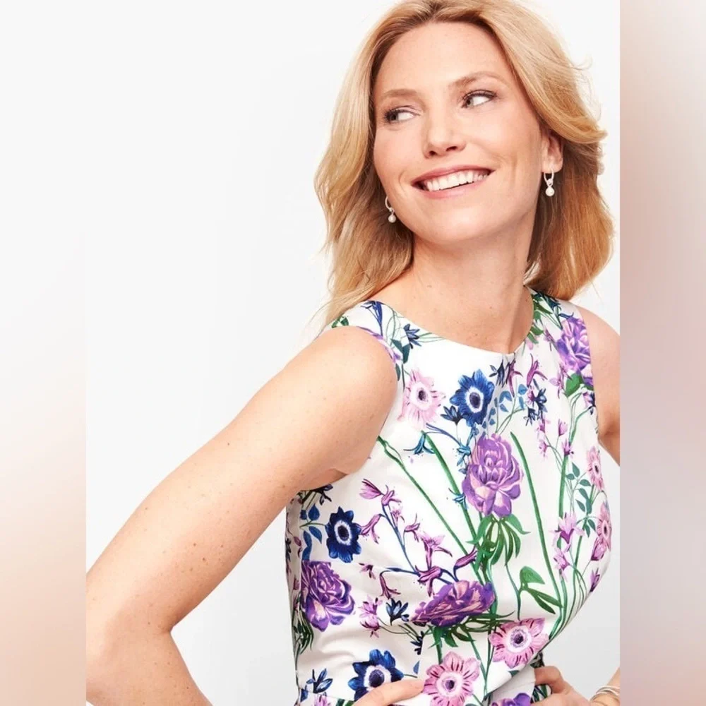 Talbots sateen botanical